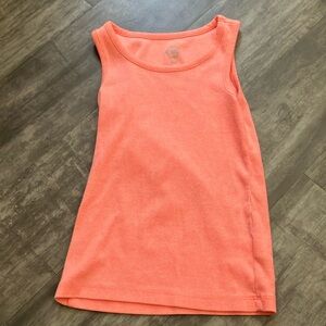 Wonder Nation Girls Coral Ribbed Tank Top